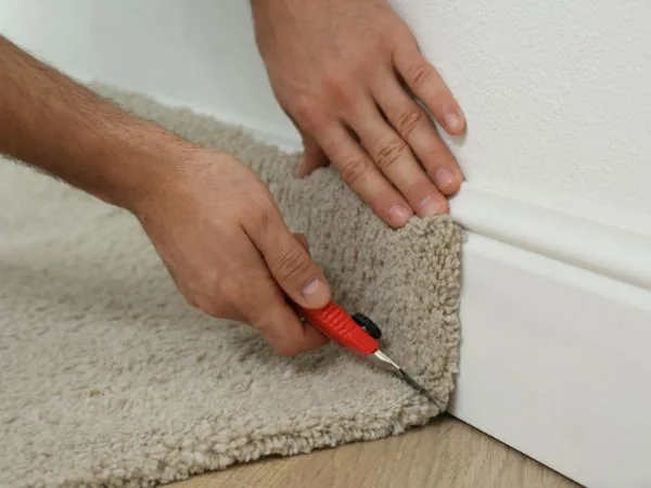 Professional residential carpet installation