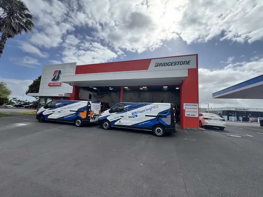 Concrete grinding and coating project at Bridgestone Tyre Centre Otahuhu